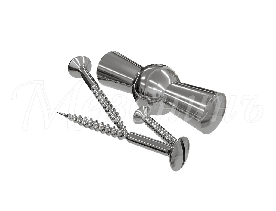 Ручка металлическая для поворотного выключателя в комплекте с саморезами, серия «МезонинЪ»