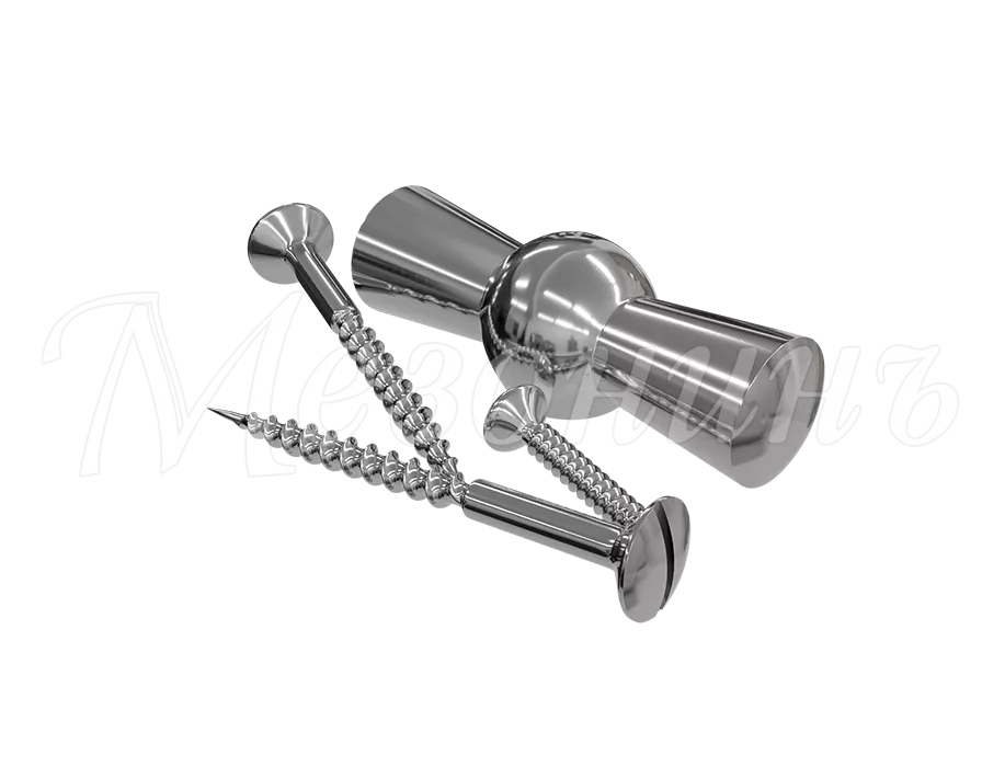 Ручка металлическая для поворотного выключателя в комплекте с саморезами, серия «МезонинЪ»